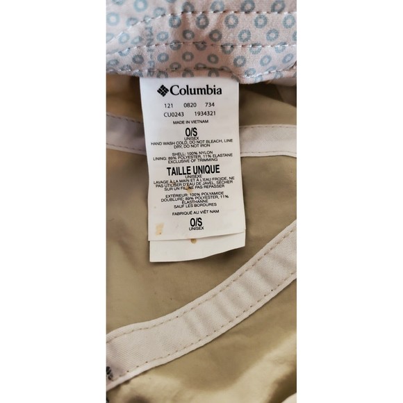 Unisex Columbia PFG Omni-Shade Fishing Hat - Beige One Size Adjustable Fishing - Picture 3 of 3